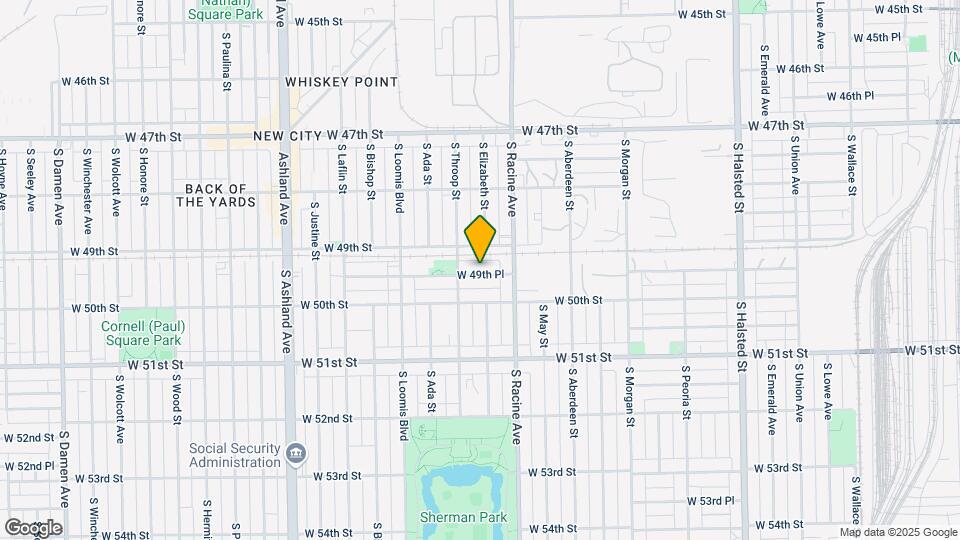 1234 W 49th Pl Map and Location Details