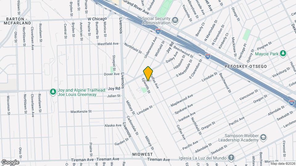8762 Epworth St Mapa y Detalles de la Ubicación
