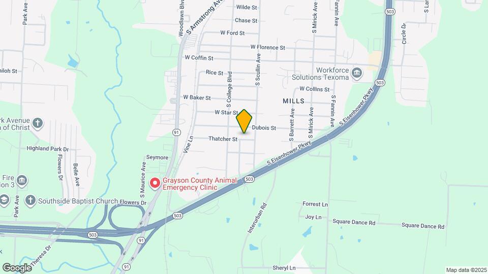 907 Thatcher St Map and Location Details