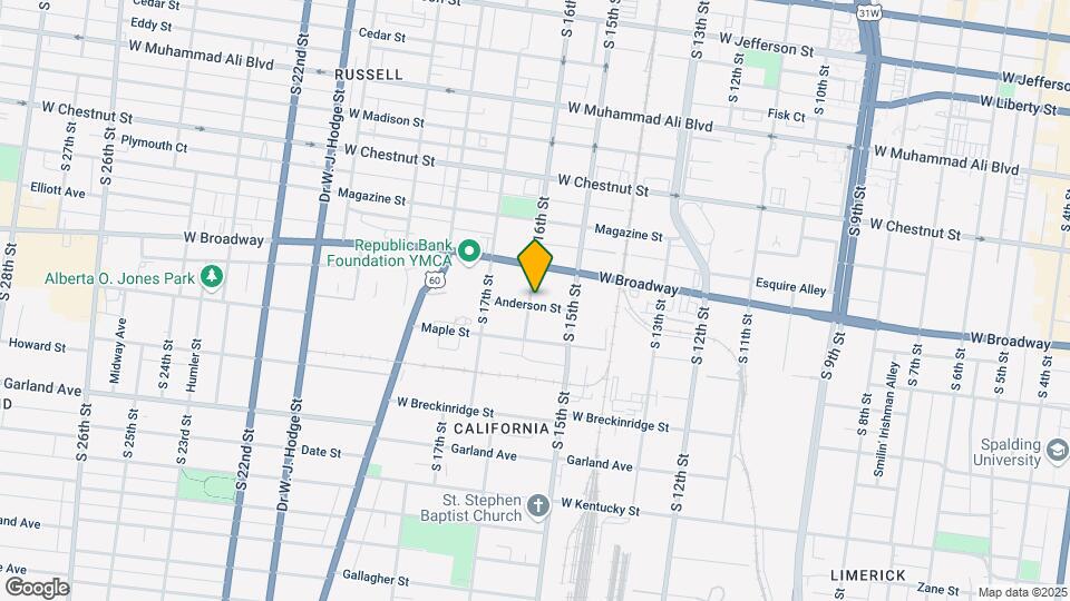 1529 Anderson St Map and Location Details