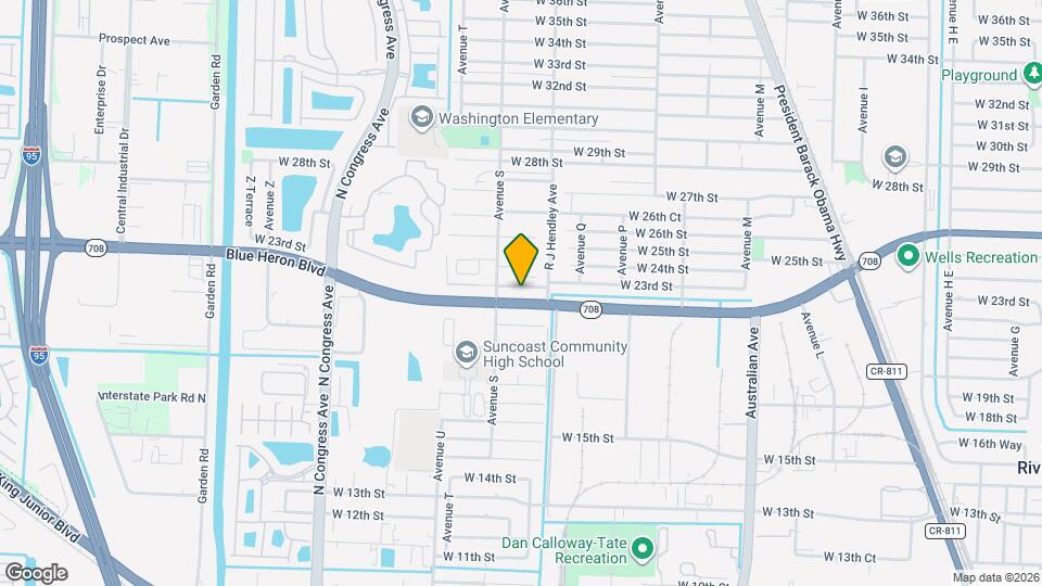 1540 Blue Heron Blvd Mapa y Detalles de la Ubicación