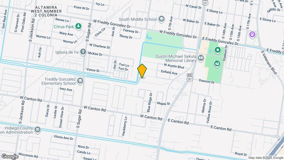 605 W Southland Ave Map and Location Details