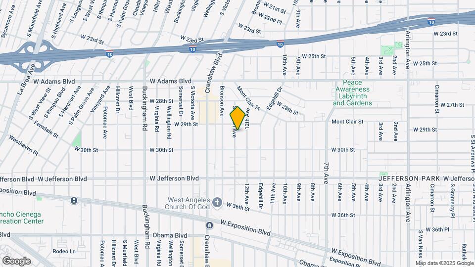 2918 S Norton Ave Map and Location Details