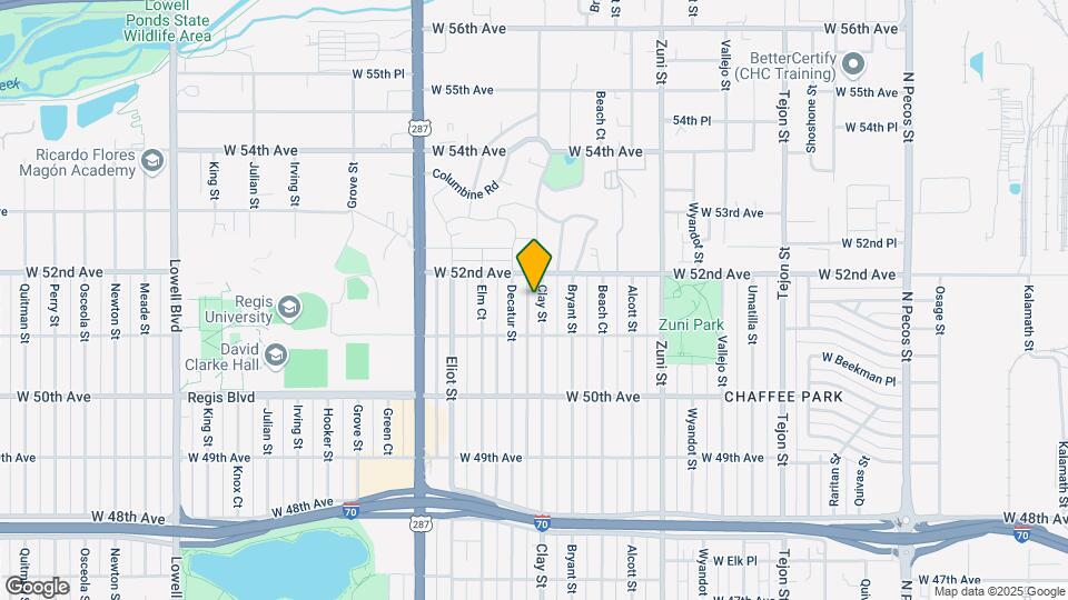 5163 Clay St Map and Location Details