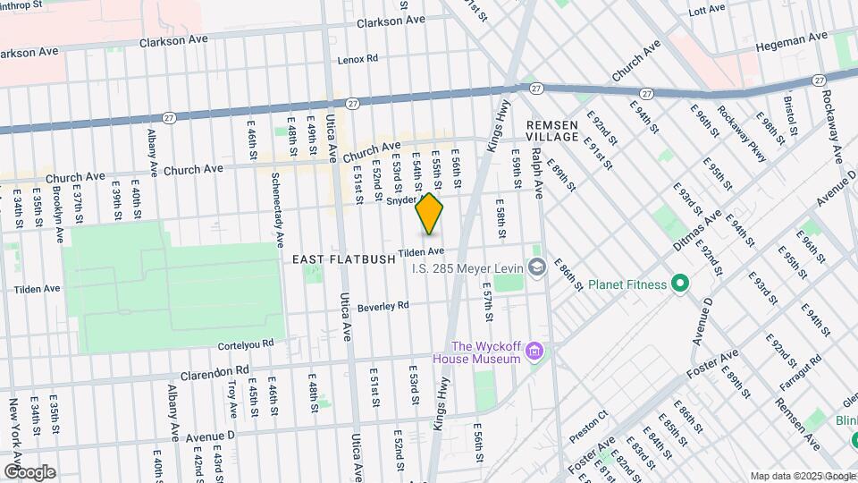 407 E 54th St Map and Location Details