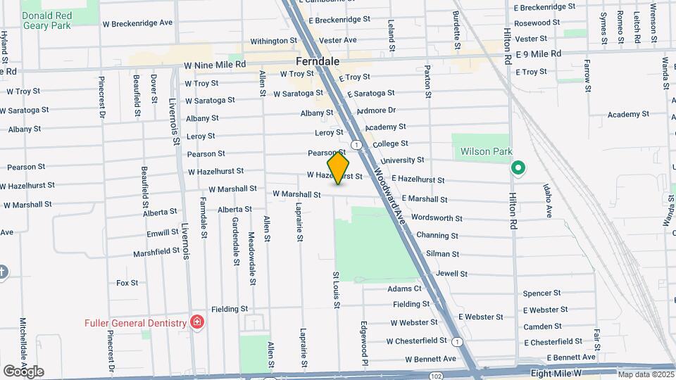 258 W Marshall St, Unit Lower Map and Location Details