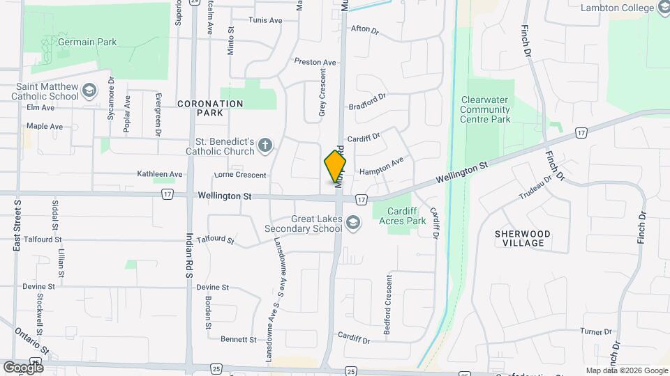 1100 Wellington St Map and Location Details