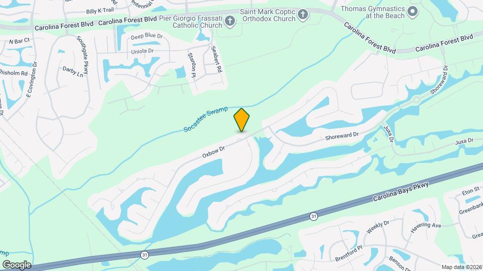 664 Oxbow Dr Map and Location Details