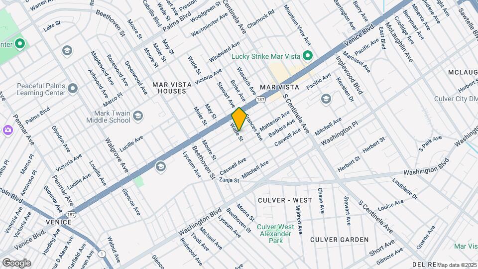 3850 Wade St, Unit 1 Mapa y Detalles de la Ubicación