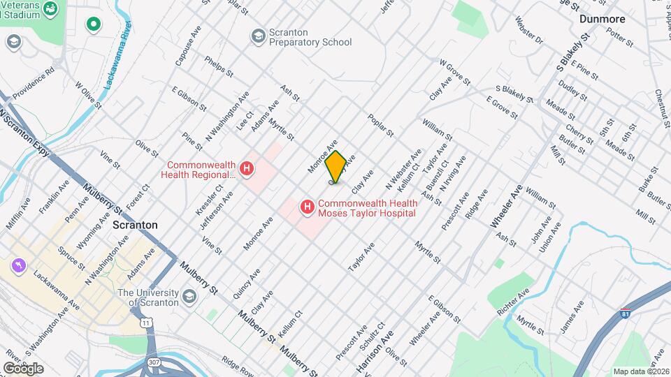 832 Quincy Ave, Unit Apartment Mapa y Detalles de la Ubicación