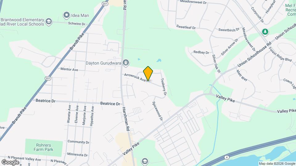4342 Arrowrock Ave Map and Location Details