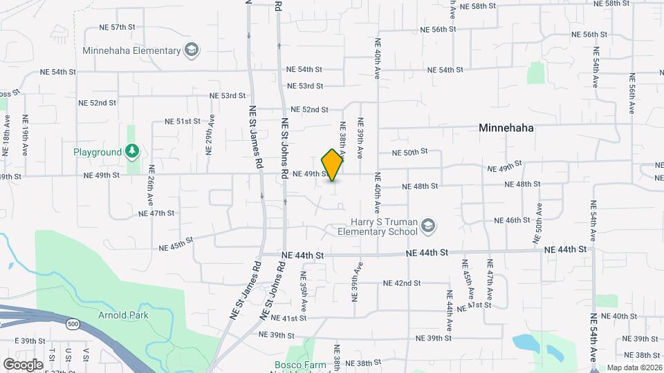 4802 NE 37th Ct Map and Location Details