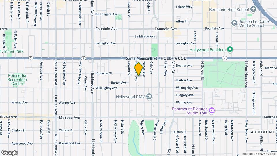 940 N Hudson Ave Mapa y Detalles de la Ubicación