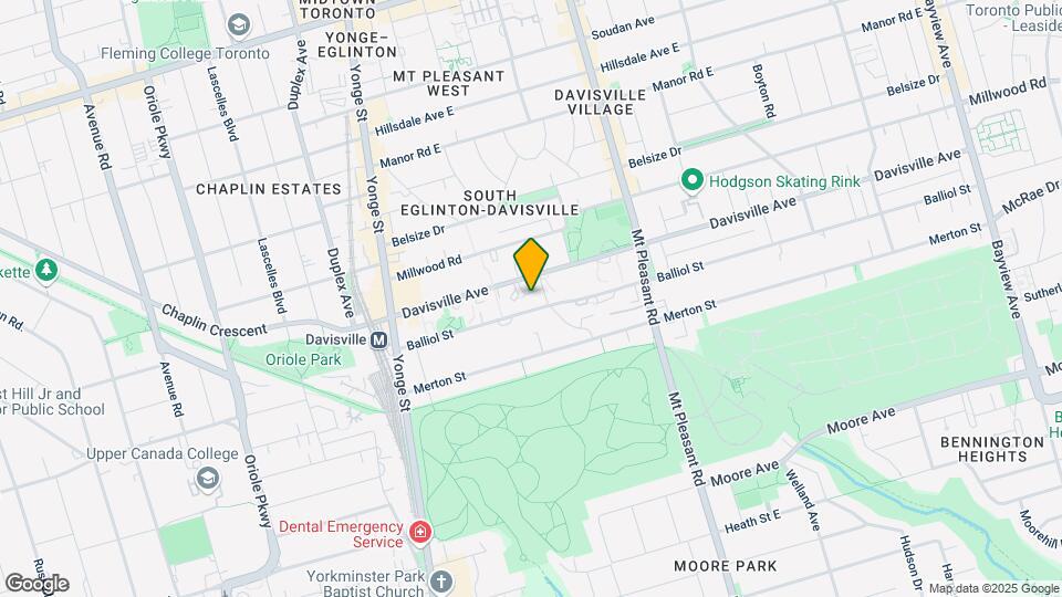 Davisville Village Map and Location Details
