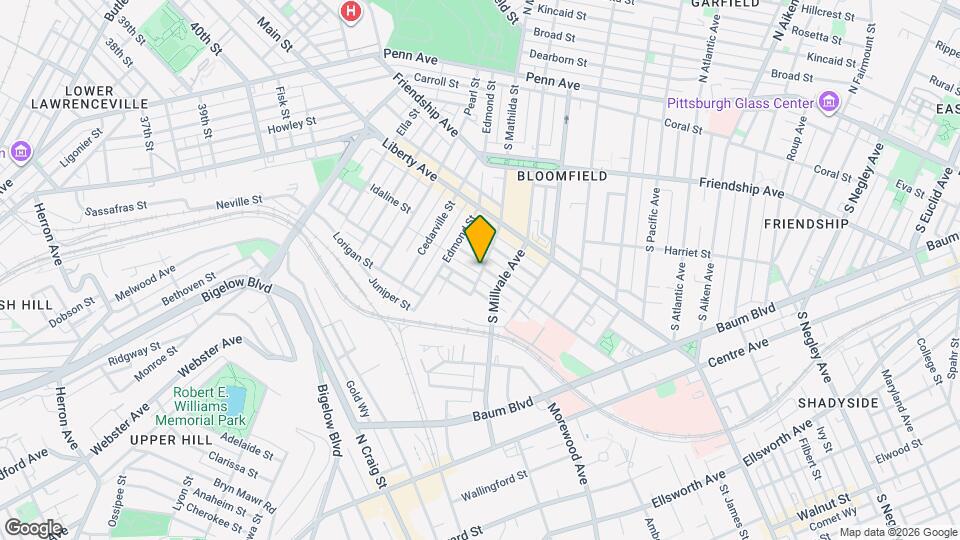 606 S Mathilda St Map and Location Details