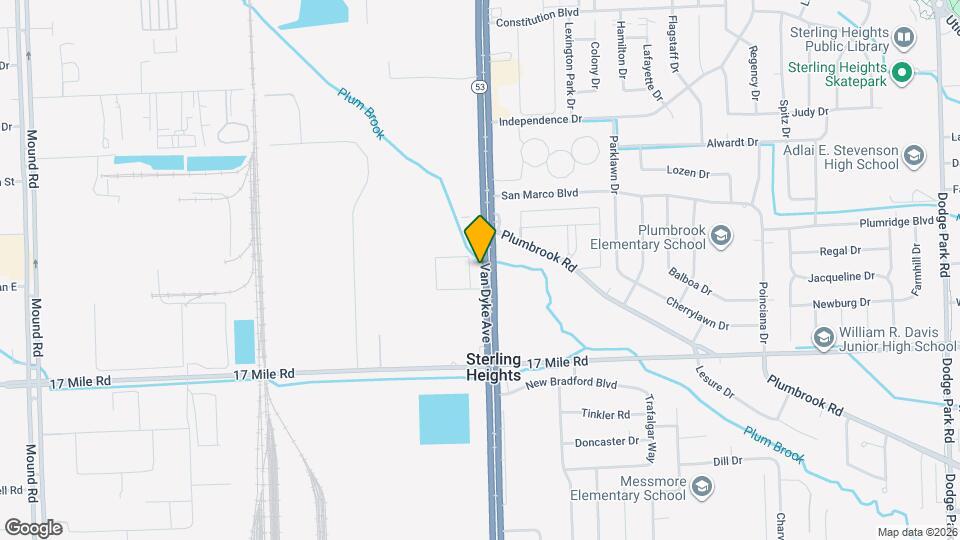 39435 Van Dyke Ave Map and Location Details