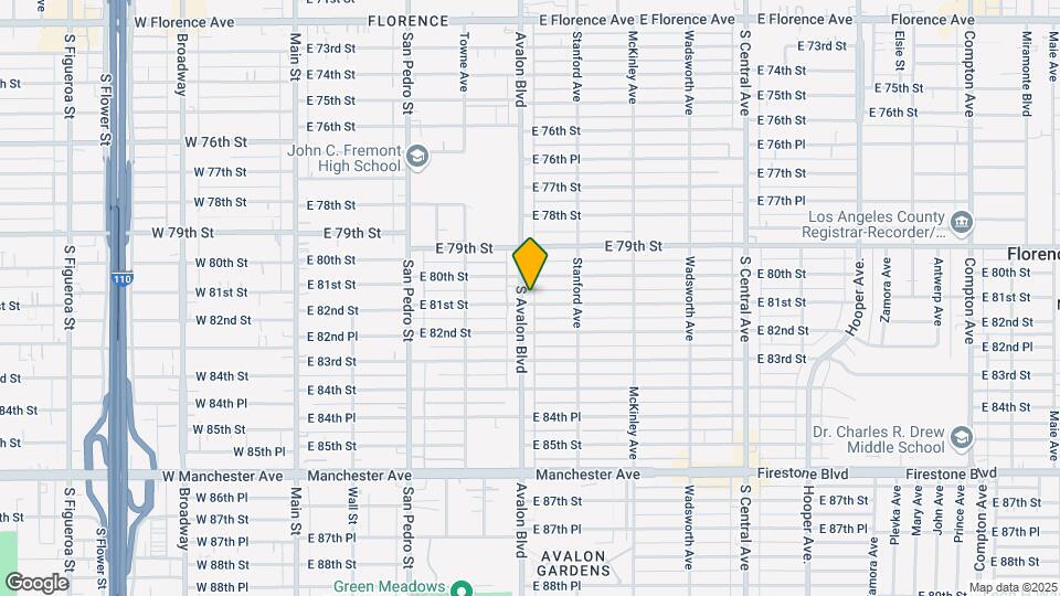607 E 81st St Mapa y Detalles de la Ubicación