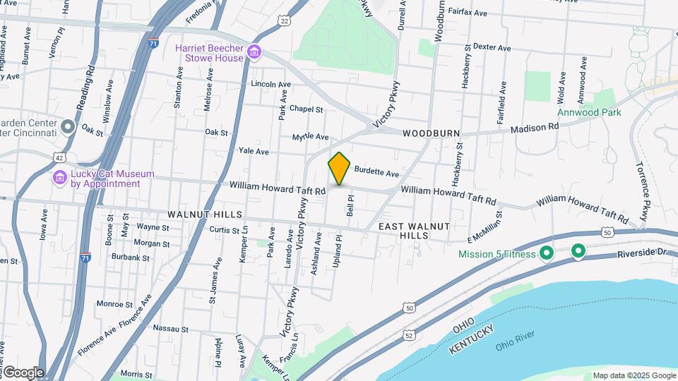 1313 William Howard Taft Rd Map and Location Details
