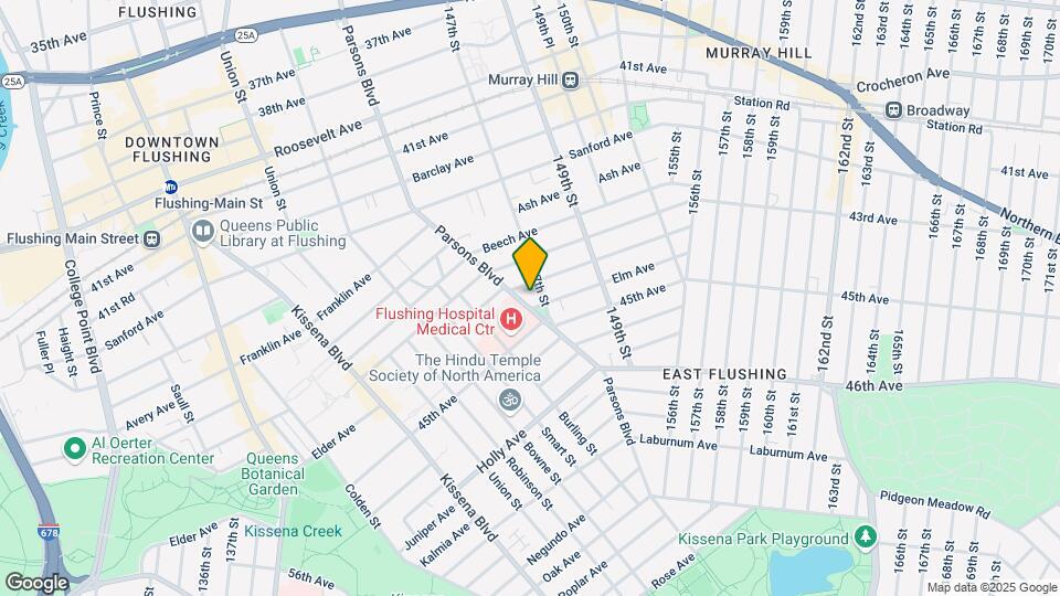 43-45-45 Parsons Blvd Mapa y Detalles de la Ubicación