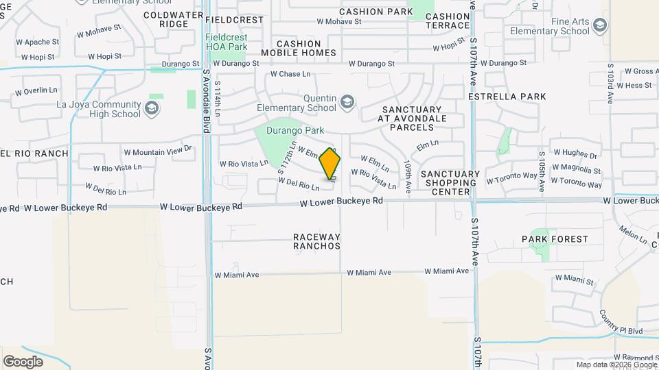 2616 S 111th Dr Map and Location Details