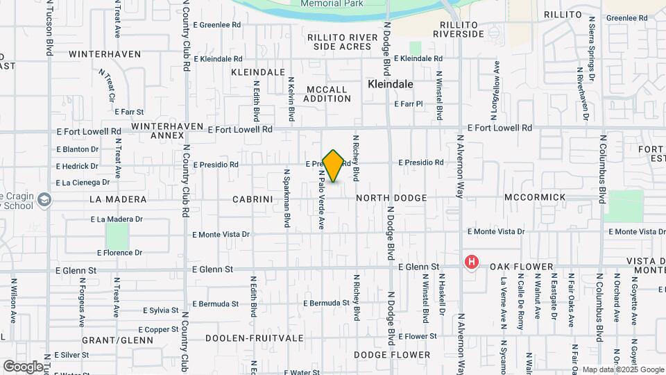 3030-3044 N Palo Verde Blvd Mapa y Detalles de la Ubicación