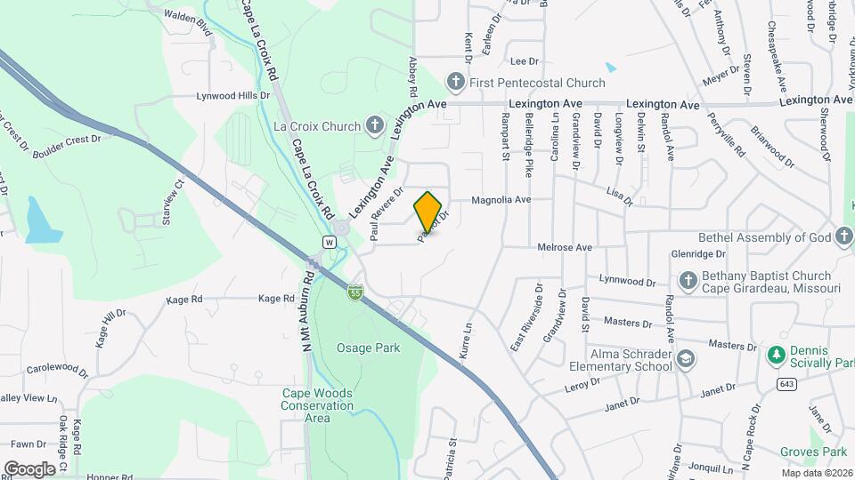 3021 Patriot Dr Mapa y Detalles de la Ubicación