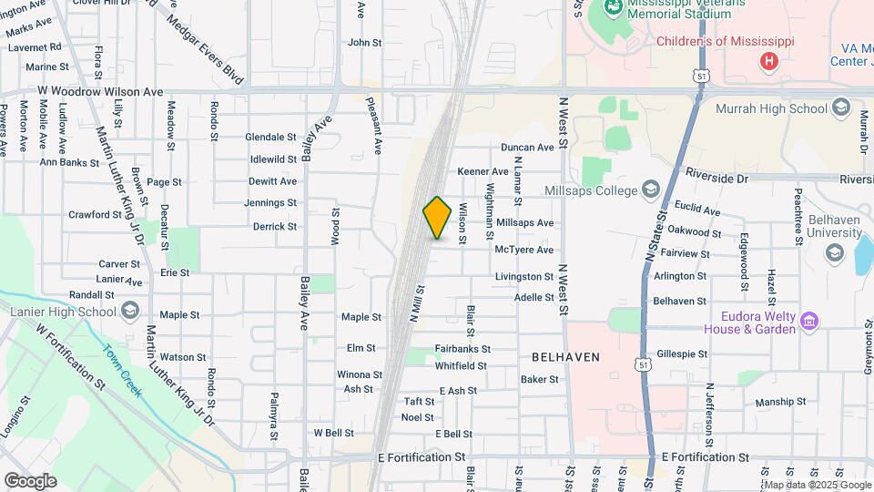1804 N Mill St Map and Location Details