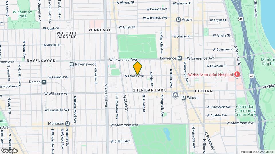 1419 W Leland Ave Map and Location Details