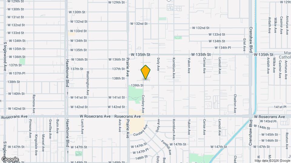 13768 Cordary Ave Map and Location Details