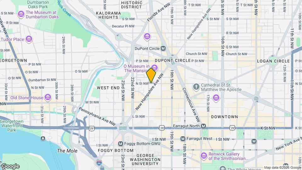 2022 N St NW Map and Location Details