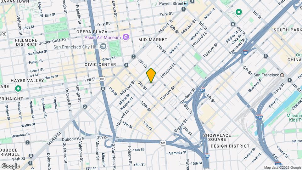 1288 Howard St, Unit 524 Map and Location Details