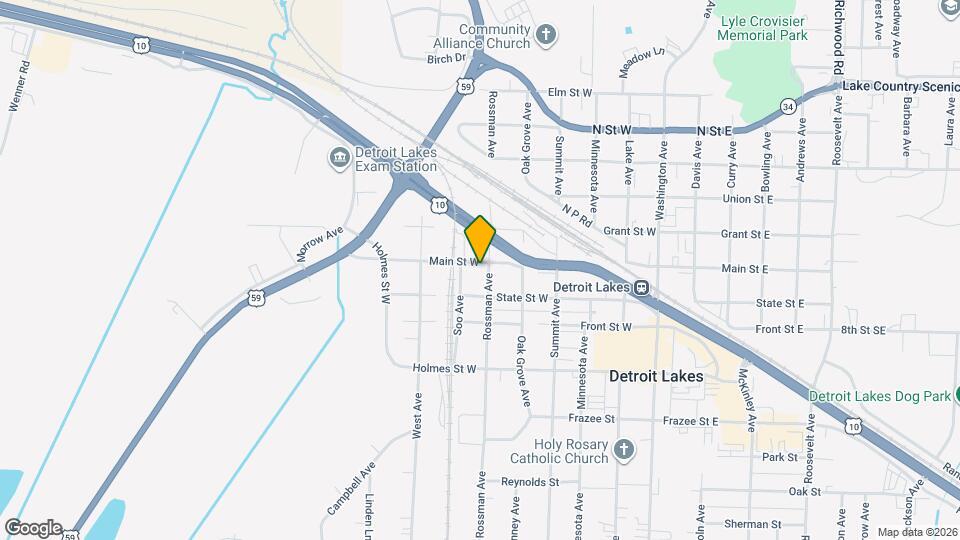 601 Main St W Map and Location Details