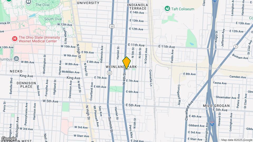1372 N 4th St Map and Location Details