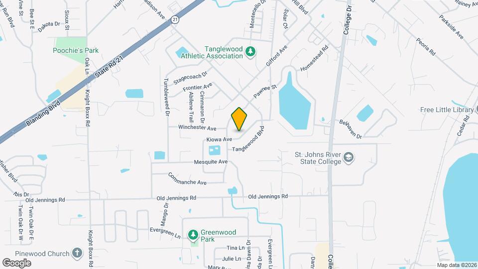 2835 Kiowa Ave Map and Location Details