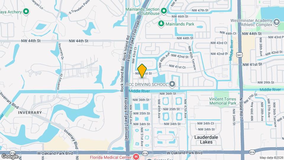 3991 NW 50th Way Mapa y Detalles de la Ubicación