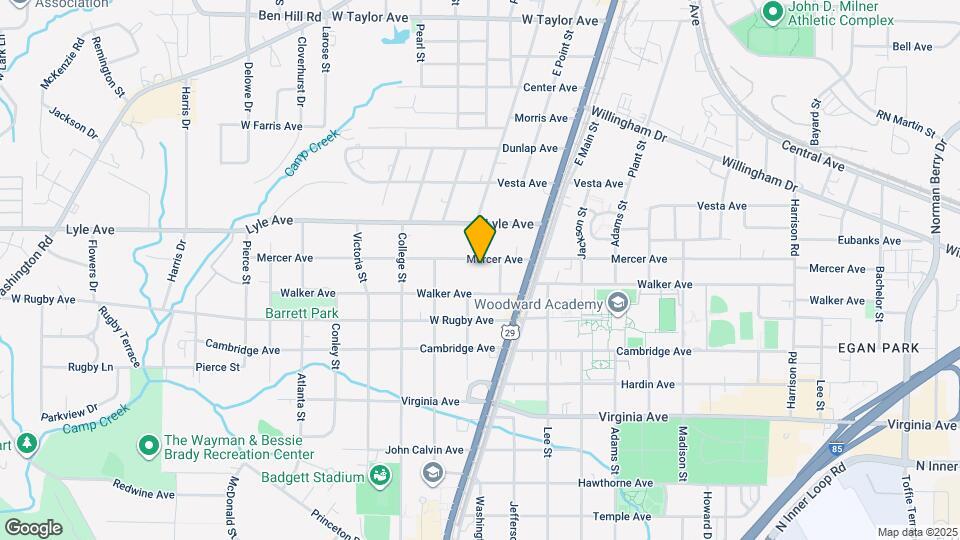 1804 Mercer Ave Map and Location Details