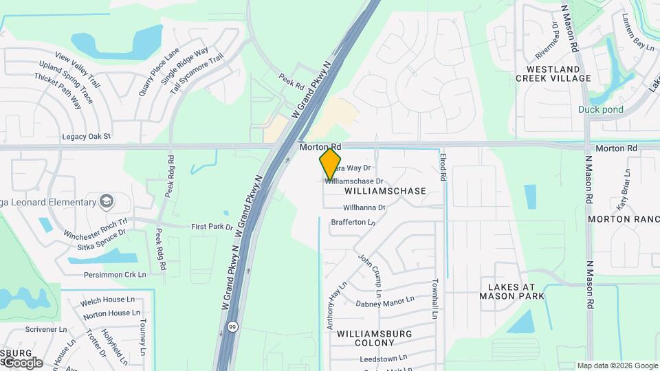 22819 Williamschase Dr Map and Location Details