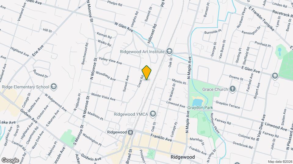 230 Hillcrest Rd Map and Location Details