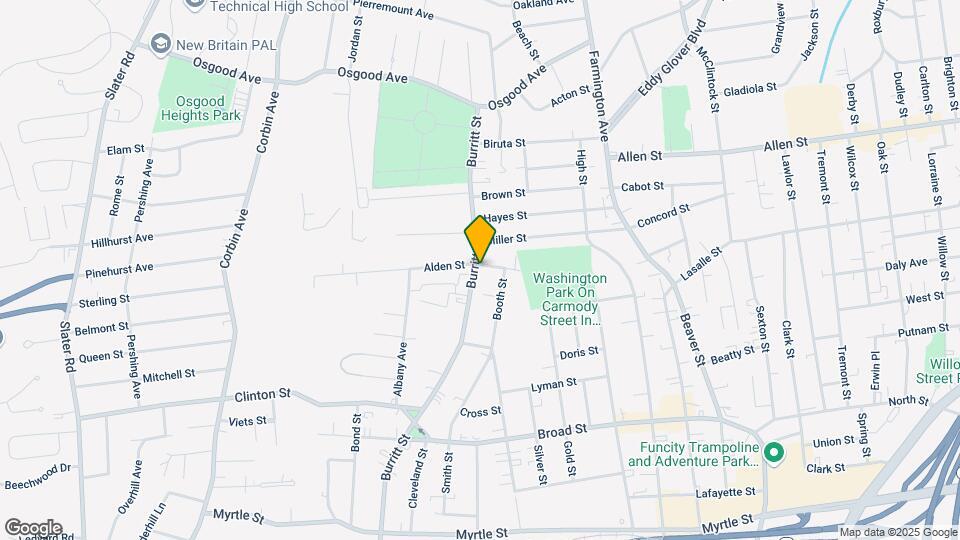 497 Burritt St Mapa y Detalles de la Ubicación