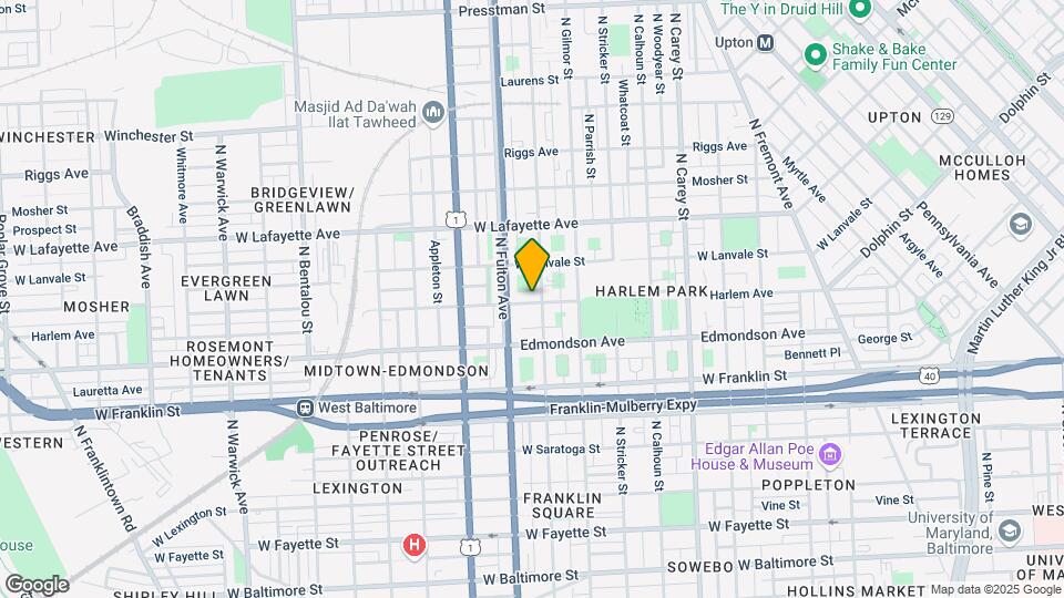 1708 Harlem Ave Map and Location Details