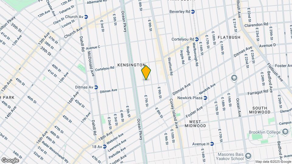 619 E 7th St Map and Location Details