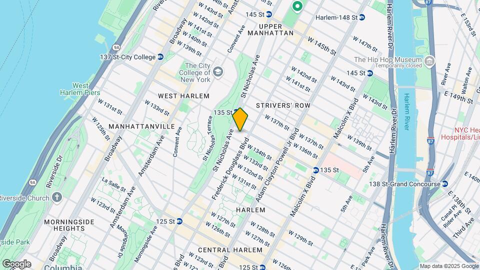 300 W 135th St Map and Location Details