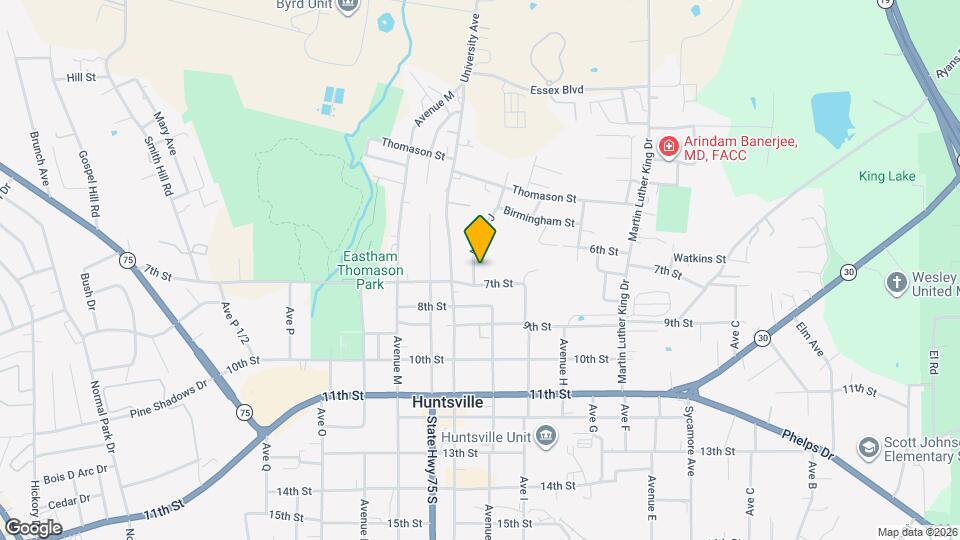 703 Avenue J Map and Location Details