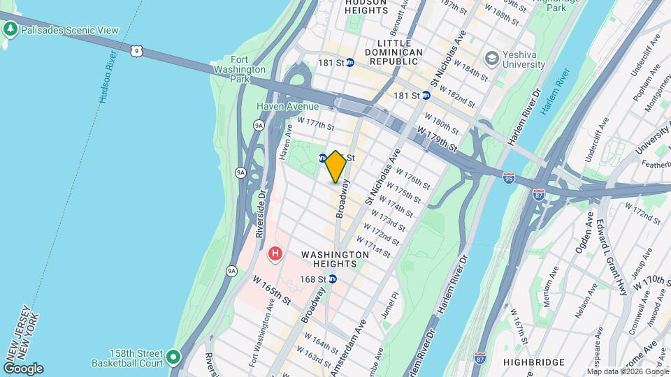 639 W 173rd St-Unit -9C Mapa y Detalles de la Ubicación
