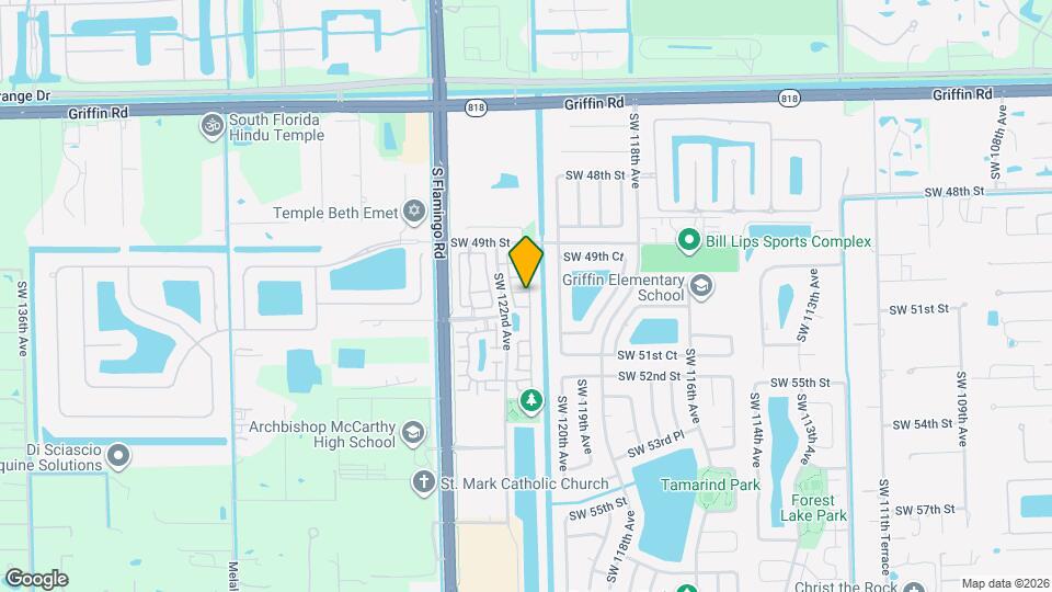 12142 SW 50th Ct Map and Location Details