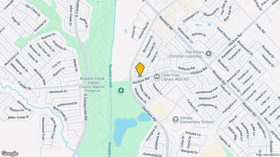 1418 Post Oak Dr Mapa y Detalles de la Ubicación