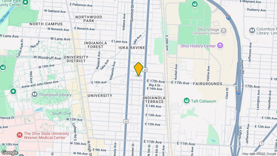 320 E 17th Ave Mapa y Detalles de la Ubicación