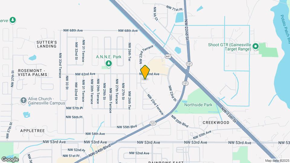 6111 NW 23rd Terrace Map and Location Details