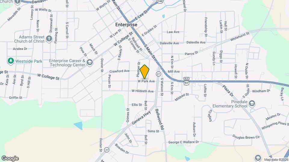 204 W Park Ave Map and Location Details