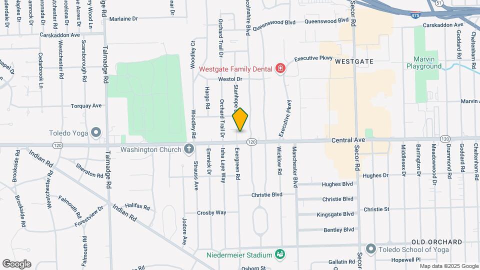 3122 Evergreen Rd Map and Location Details